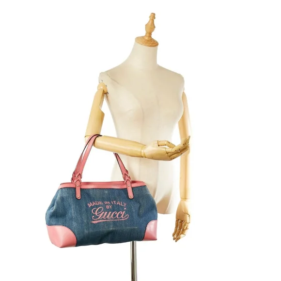 Authentic Gucci Craft Denim Tote Bag